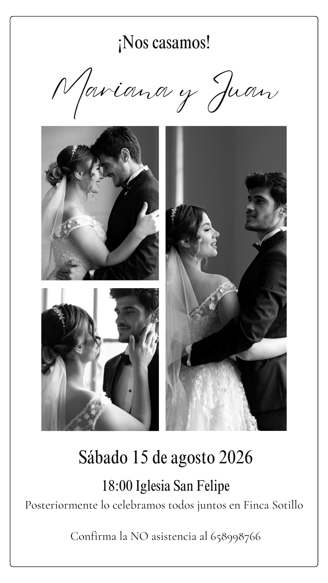 Plantilla Editable - Save the Date Mariana