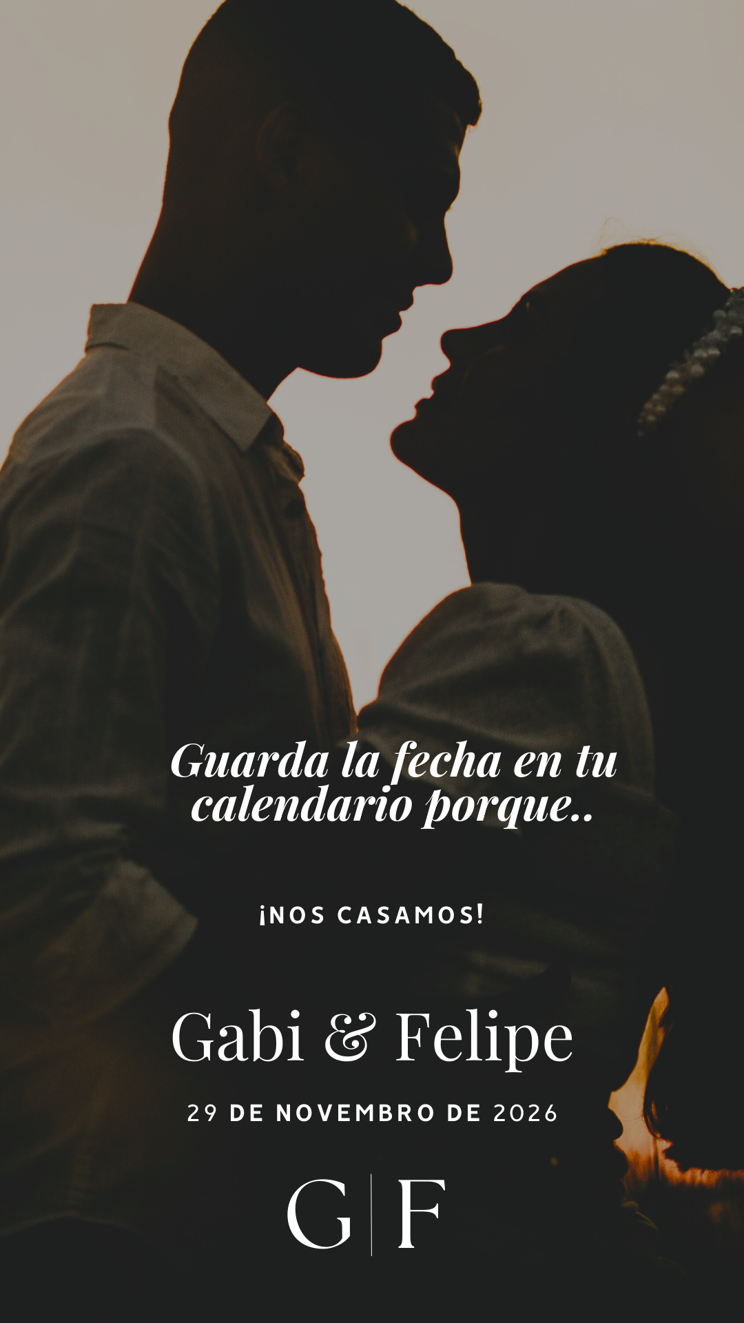 Plantilla Editable - Save the Date Gabi